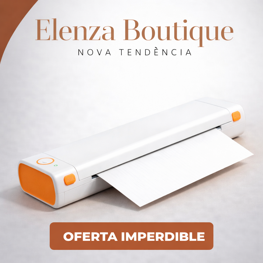 Mini impresora portátil PrintGo™ con Bluetooth y alta definición, sin cartucho